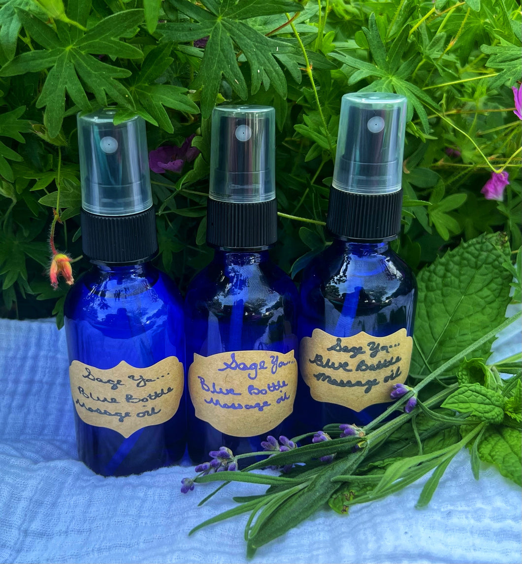 Blue Bottle Massage Oil
