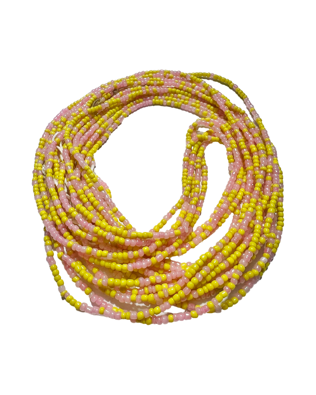 Pink & Yellow Waist Beads