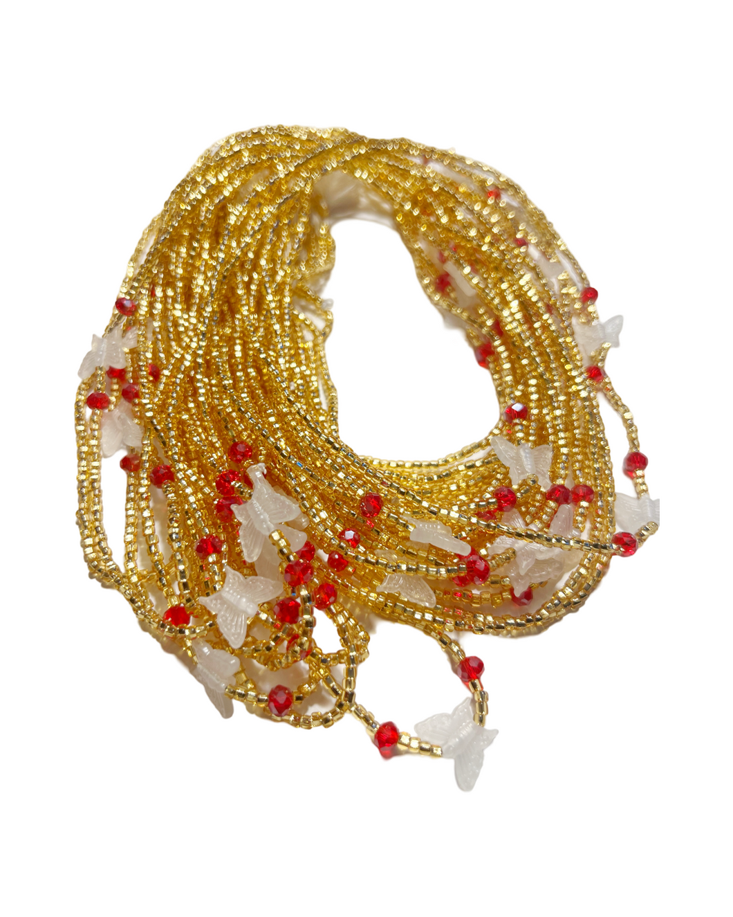 Gold Butterflies Waist Beads