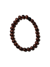 Load image into Gallery viewer, Brown and Black Stretch Bracelet
