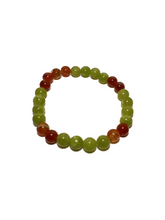 Load image into Gallery viewer, Green and brown Jade Bracelet
