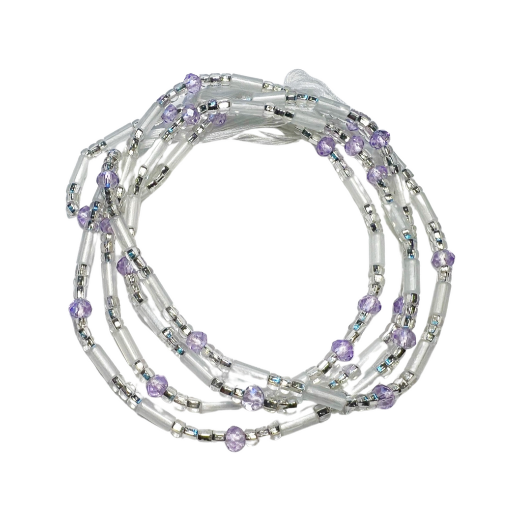 Lilac Glow Waist Beads