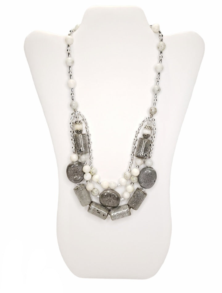 Jaded Gray Necklace