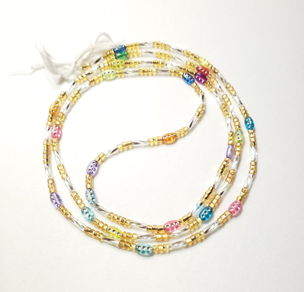 Rainbow Color Waist Beads